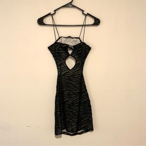 shein zebra print going out dress